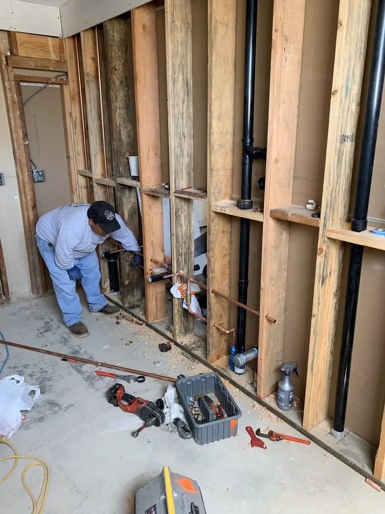 Commercial rough-in plumbing for Gas Line Repair in Wales Junction